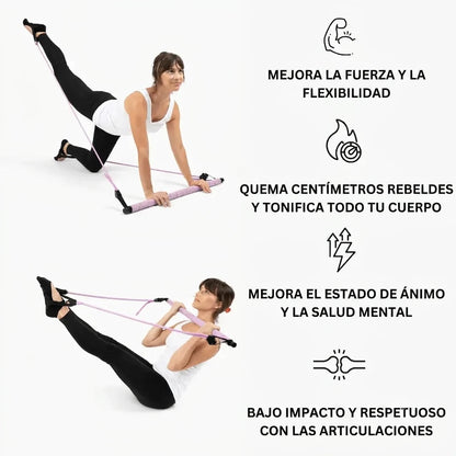 Barra de Pilates Multifuncional: Tu Gimnasio Portátil en Casa