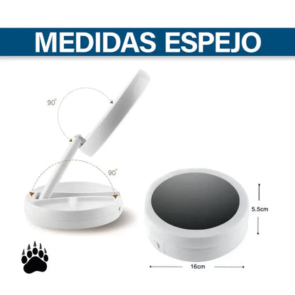 Kit Zentra Beauty Studio™ (Depilador Facial 2 en 1 + Espejo con Luz LED 10X)