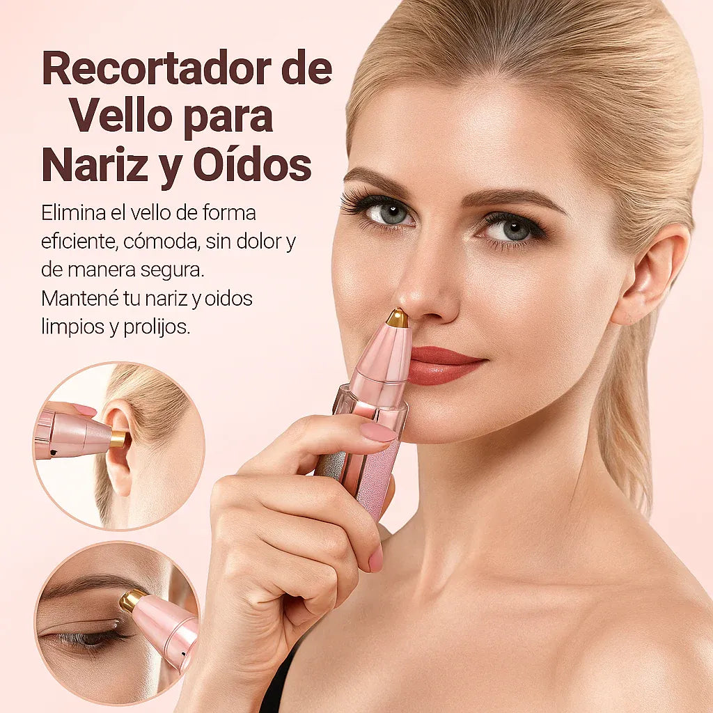 Kit Zentra Beauty Studio™ (Depilador Facial 2 en 1 + Espejo con Luz LED 10X)