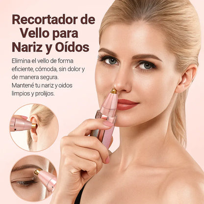 Kit Zentra Beauty Studio™ (Depilador Facial 2 en 1 + Espejo con Luz LED 10X)