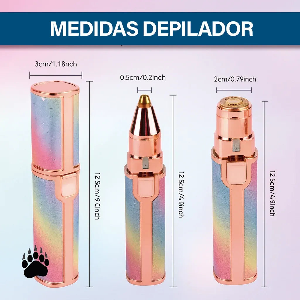 Kit Zentra Beauty Studio™ (Depilador Facial 2 en 1 + Espejo con Luz LED 10X)