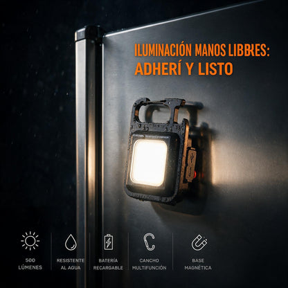HyperTorch Mini™ — Linterna LED COB ultracompacta de alta potencia.