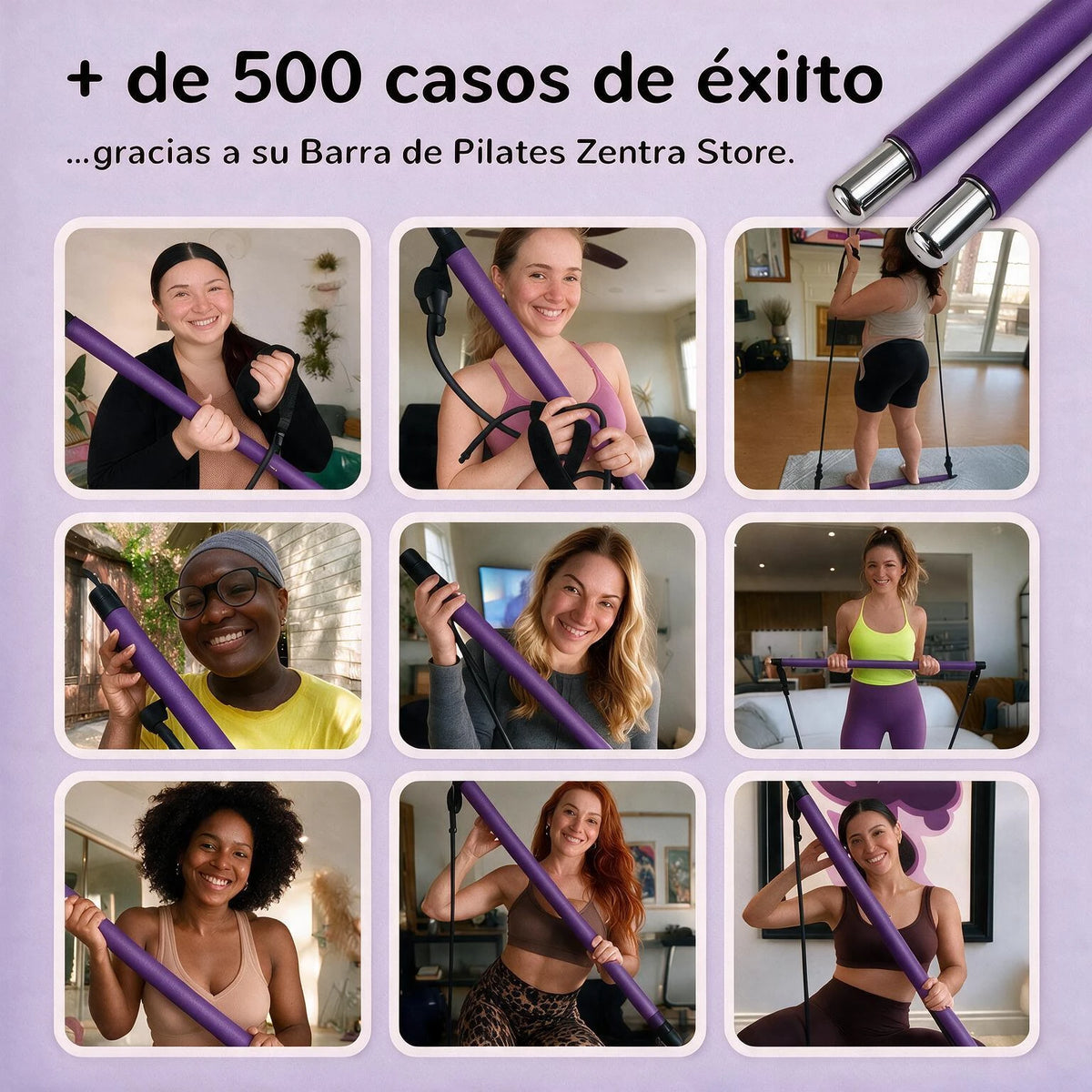 Barra de Pilates Multifuncional: Tu Gimnasio Portátil en Casa